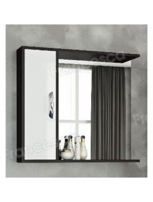 Шкаф-зеркало Francesca Eco Max 80 белый-венге