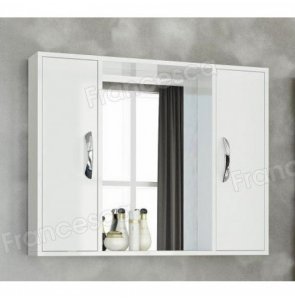 Шкаф-зеркало Francesca Eco Max 90 белый (снято)