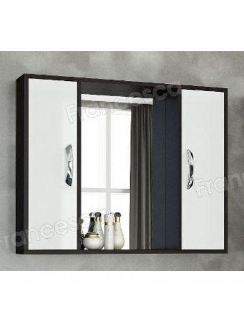 Шкаф-зеркало Francesca Eco Max 90 белый-венге (снято)