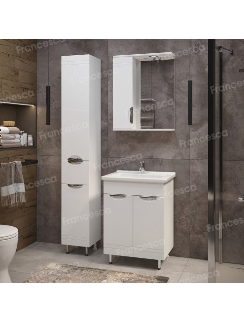 Комплект мебели для ванной комнаты Francesca Доминго 60 2 двери, левый (ум. Миранда 60)