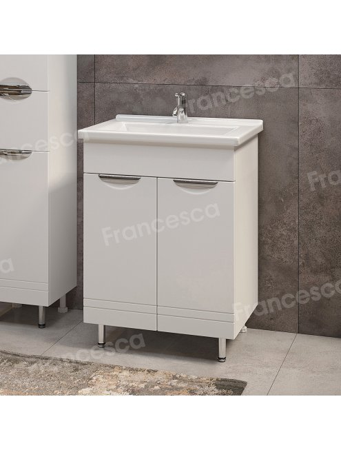 Комплект мебели для ванной комнаты Francesca Доминго 60 2 двери, левый (ум. Миранда 60)