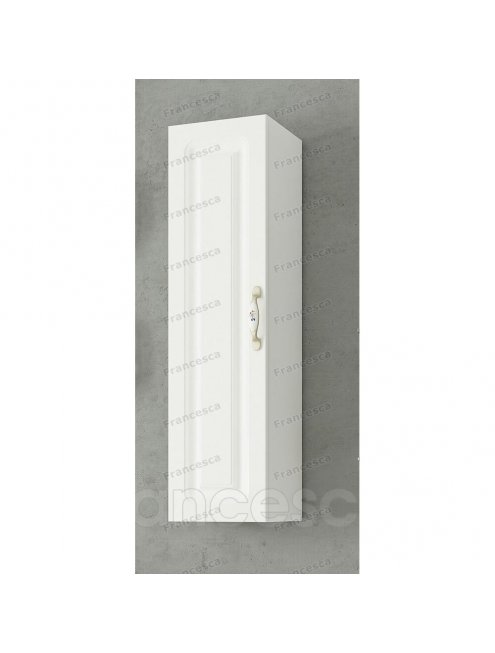Шкаф навесной Francesca Империя 20, белый, с подсветкой, универсальный