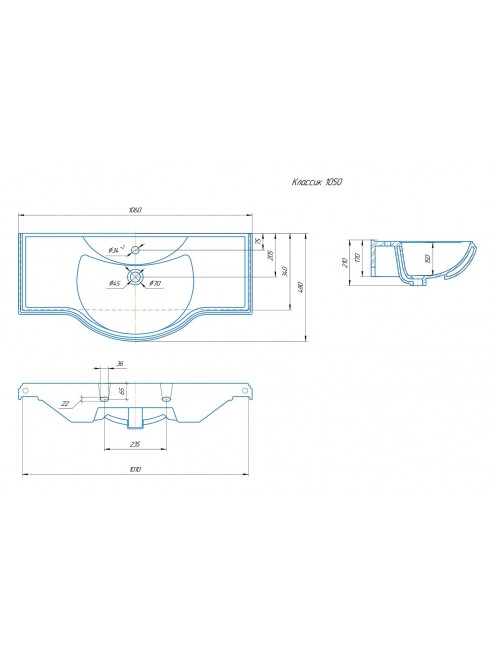 Комплект мебели для ванной комнаты Francesca Avanti Империя 105