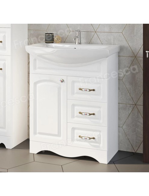 Комплект мебели для ванной комнаты Francesca Avanti Империя 70, с ящиками, правый