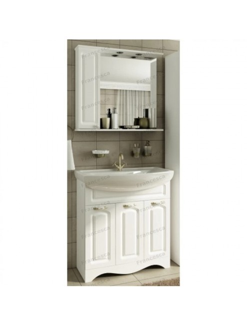 Комплект мебели для ванной комнаты Francesca Avanti Империя 80, 3 двери, левый