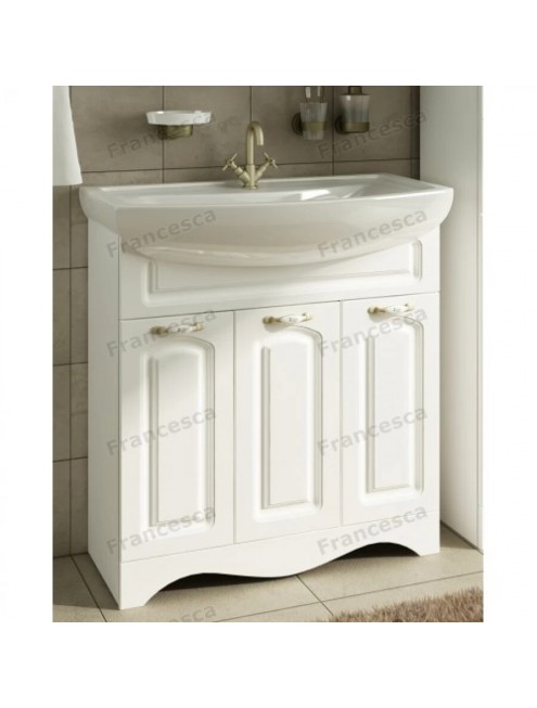 Комплект мебели для ванной комнаты Francesca Avanti Империя 80, 3 двери, зеркало 2 шкафа