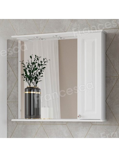 Комплект мебели для ванной комнаты Francesca Avanti Империя 85, правый