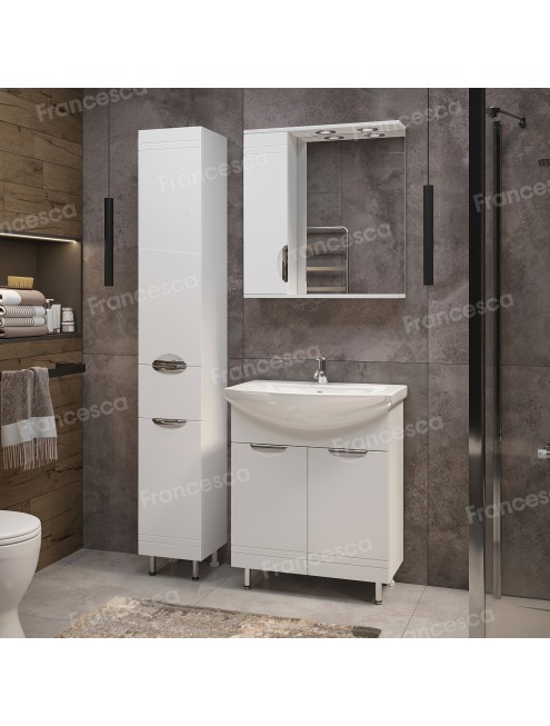 Тумба с раковиной Francesca Avanti Доминго 70 2 двери, с подсветкой (ум. Балтика 70)