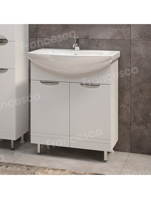 Тумба с раковиной Francesca Avanti Доминго 70 2 двери, с подсветкой (ум. Балтика 70)