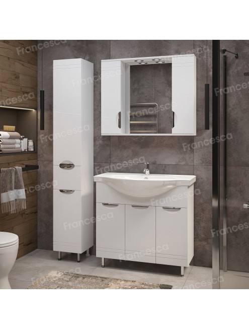 Тумба с раковиной Francesca Avanti Доминго 90 3 двери, с подсветкой (ум. Classic 90)