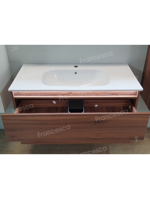 Тумба с раковиной Francesca Avanti Panda 100,DR-03-100, подвесная, дуб, с подсветкой