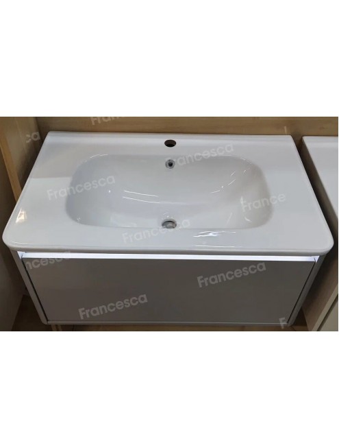 Тумба с раковиной Francesca Avanti Panda 80, DR-01-80, подвесная, с подсветкой, серая