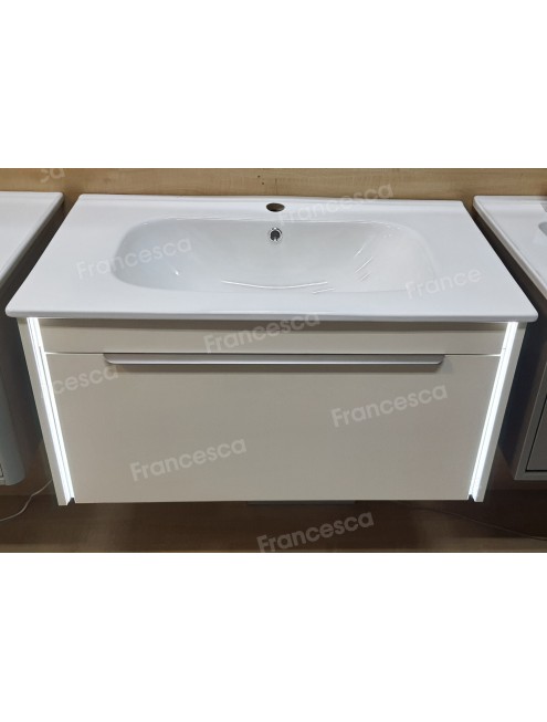 Тумба с раковиной Francesca Avanti Panda 80, DR-05-80, подвесная, бежевая, с подсветкой