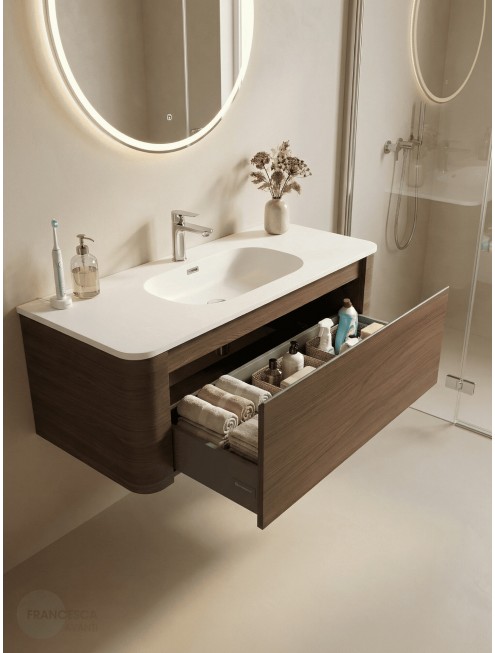 Тумба с раковиной Francesca Avanti Panda art 2503-1200-T