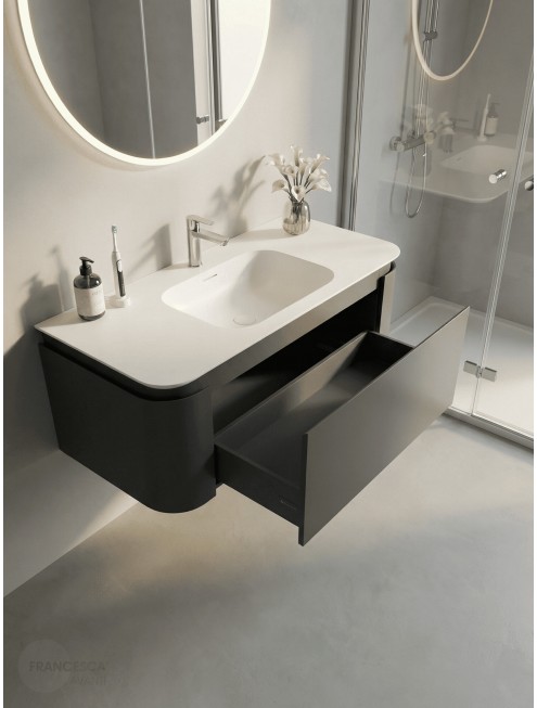 Тумба с раковиной Francesca Avanti Panda art 2511-1200-T