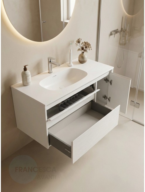 Тумба с раковиной Francesca Avanti Panda art 2513-1000-T