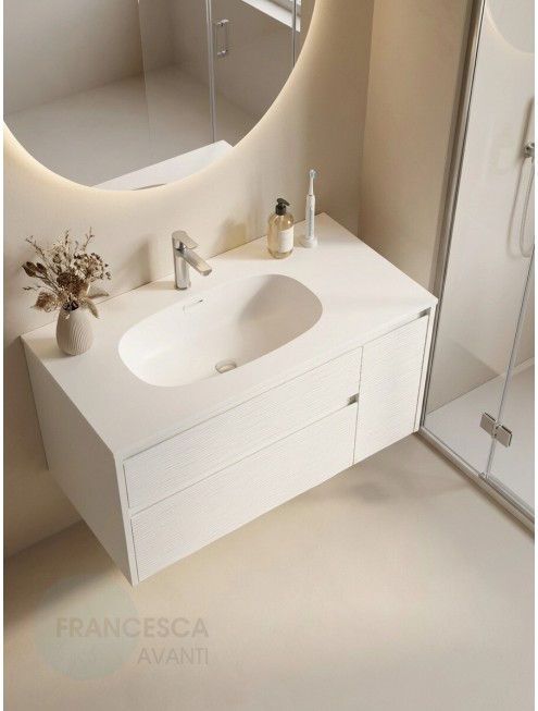 Тумба с раковиной Francesca Avanti Panda art 2513-1000-T