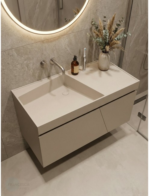 Тумба с раковиной Francesca Avanti Panda art 2517-1000-T