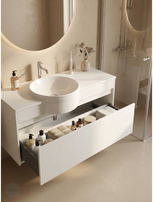 Тумба с раковиной Francesca Avanti Panda art 2521-1200-T