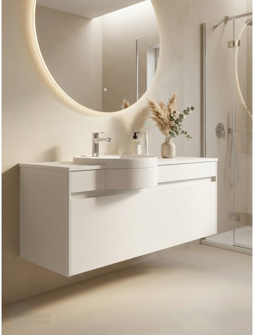 Тумба с раковиной Francesca Avanti Panda art 2521-1200-T