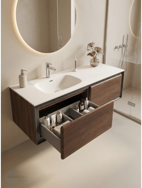 Тумба с раковиной Francesca Avanti Panda art 2532M-1-1600-T