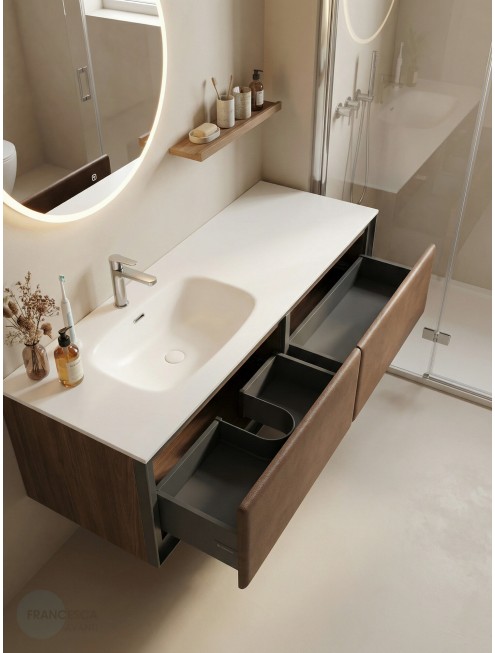 Тумба с раковиной Francesca Avanti Panda art 2532M-1-1600-T