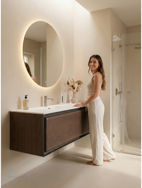 Тумба с раковиной Francesca Avanti Panda art 2532M-1-1600-T