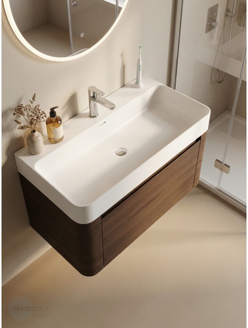 Тумба с раковиной Francesca Avanti Panda art ВТ-13-1000-T