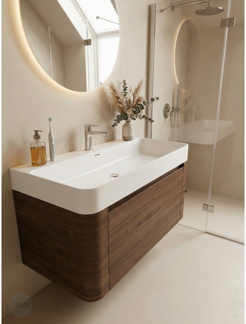 Тумба с раковиной Francesca Avanti Panda art ВТ-13-1000-T