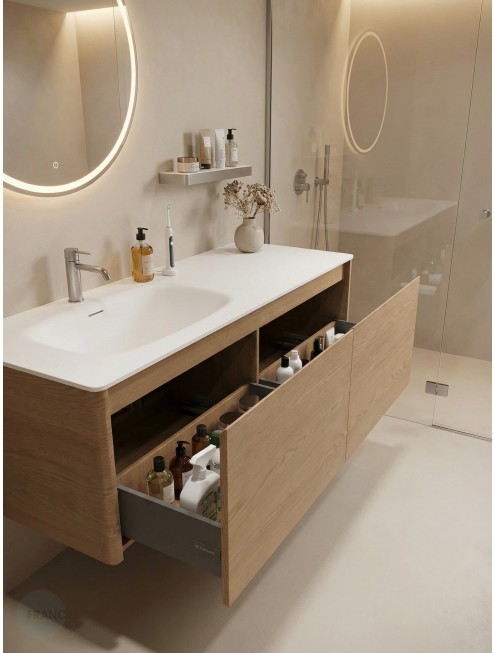 Тумба с раковиной Francesca Avanti Panda art ВТ-14-1400-T