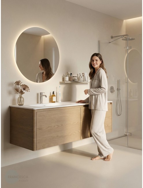 Тумба с раковиной Francesca Avanti Panda art ВТ-14-1400-T