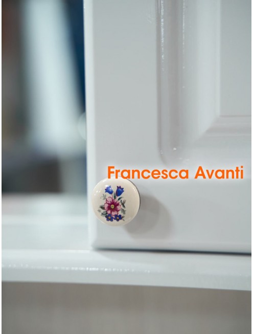 Шкаф-зеркало Francesca Avanti Империя 105 белый, 2 шкафа