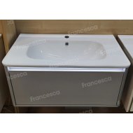 Тумба с раковиной Francesca Avanti Panda 80, DR-01-80, подвесная, с подсветкой, серая
