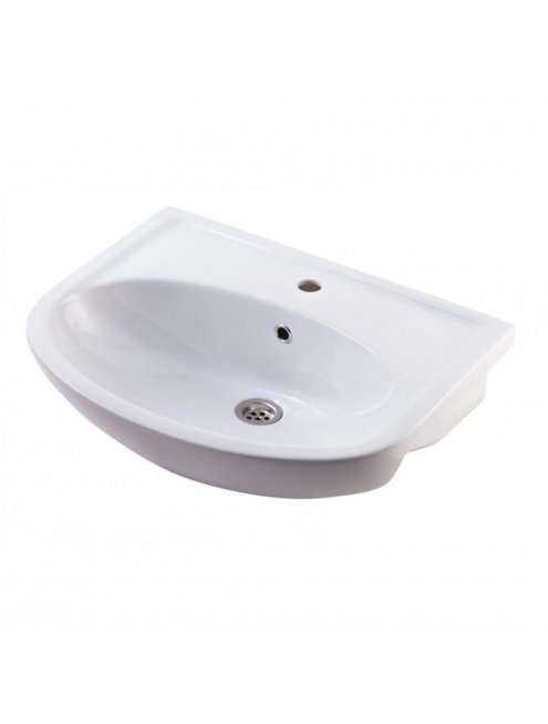 Тумба с раковиной Francesca Империя 60 белый с подсветкой (2дв+2ящ, ум. Уют 60)