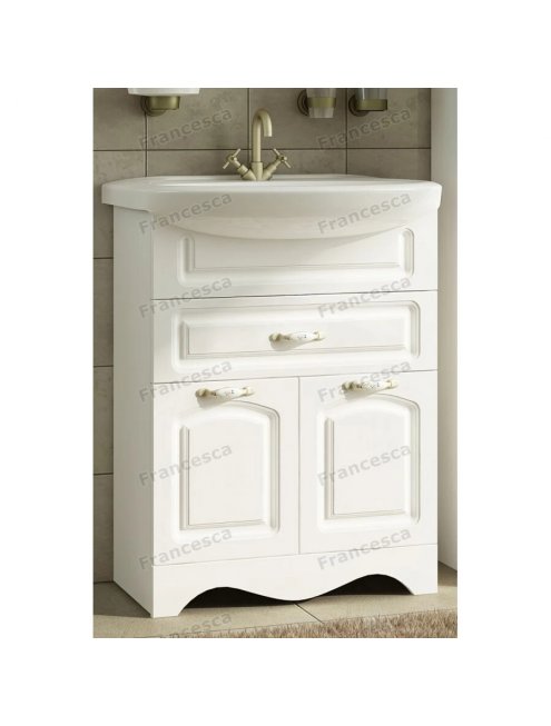 Комплект мебели для ванной комнаты Francesca Империя 60, с 1 ящиком, левый