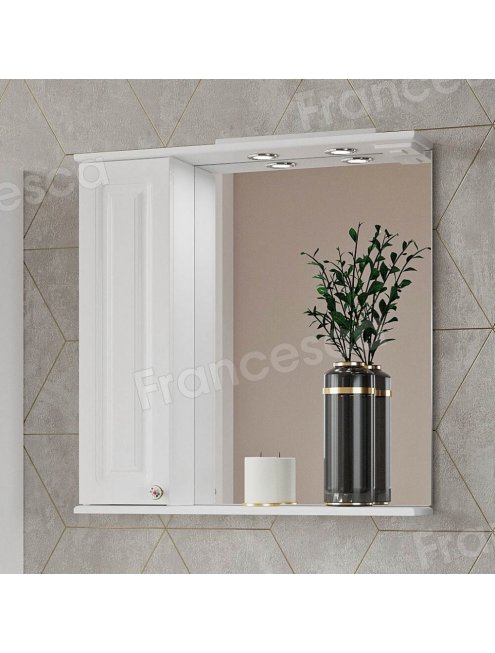 Комплект мебели для ванной комнаты Francesca Империя 70, левый