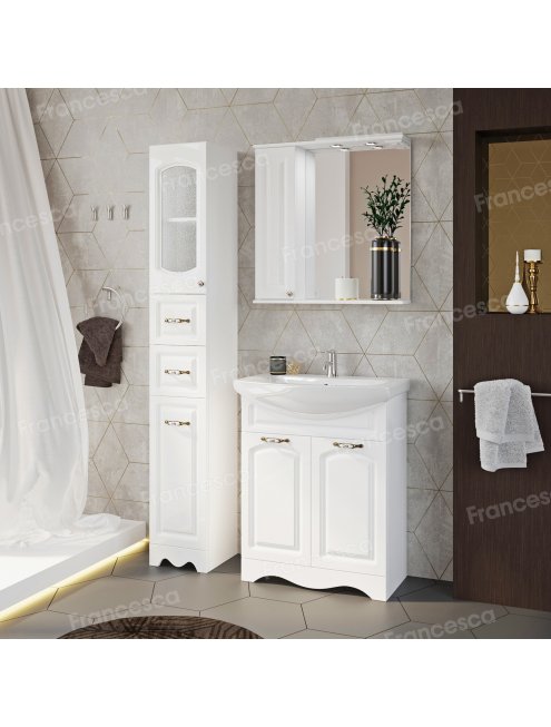 Комплект мебели для ванной комнаты Francesca Империя 70, правый