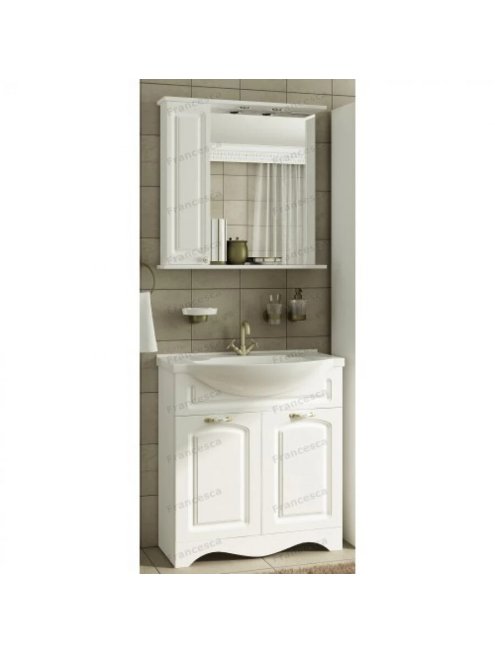 Комплект мебели для ванной комнаты Francesca Империя 75-2, левый