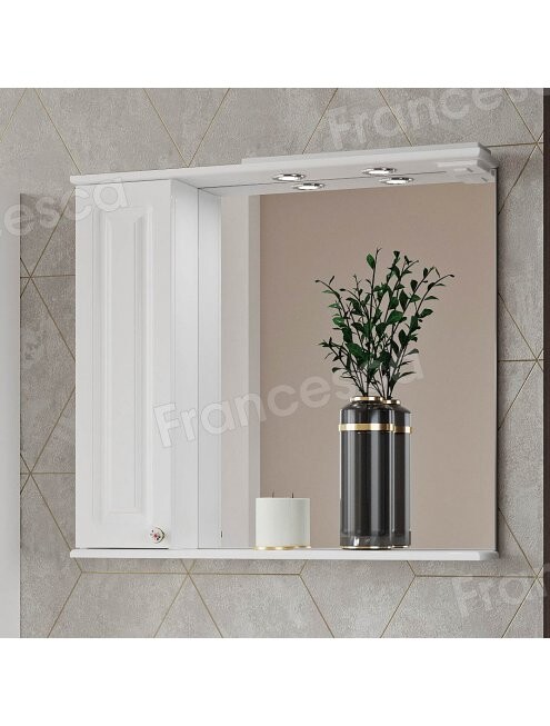 Комплект мебели для ванной комнаты Francesca Империя 85, левый