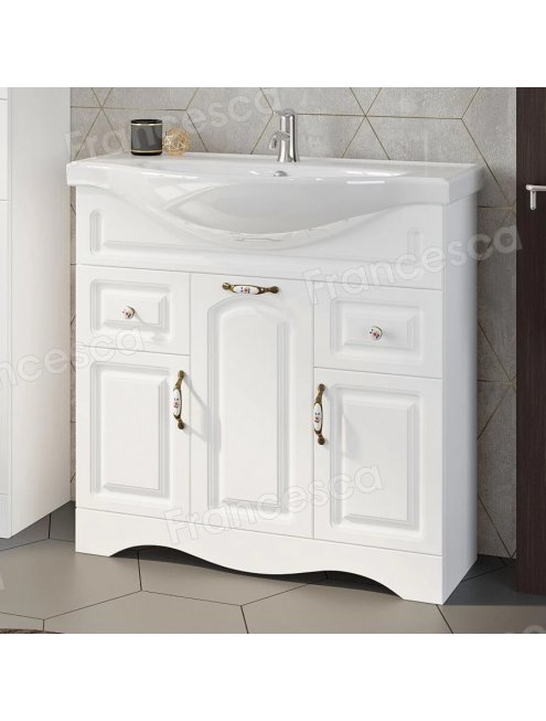 Комплект мебели для ванной комнаты Francesca Империя 90-2, с ящиками