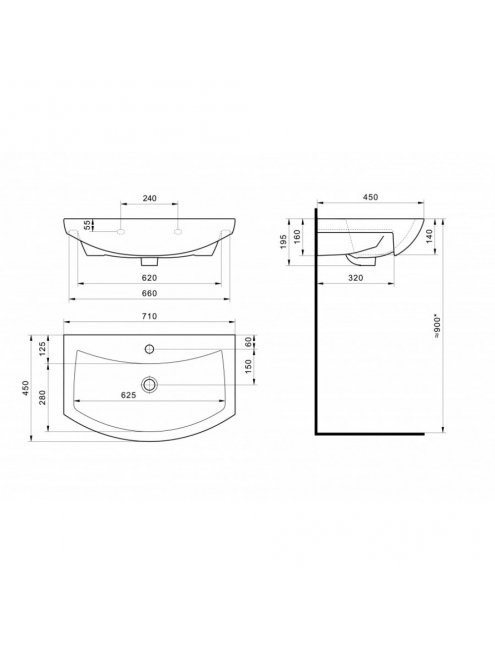 Комплект мебели Francesca Доминго 70 2 двери (ум. Балтика 70), левый