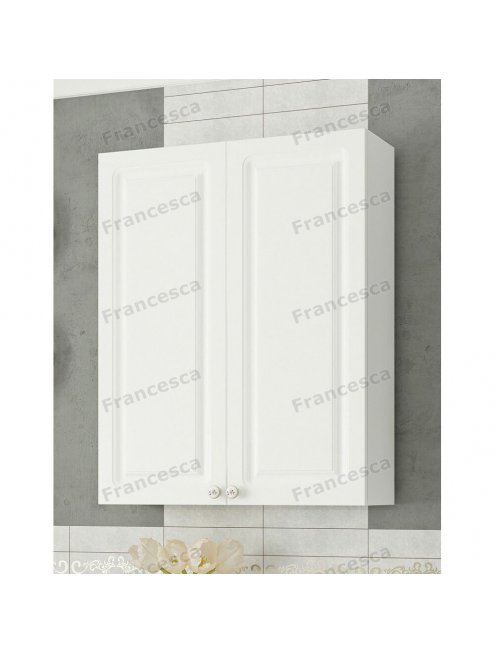 Шкаф навесной Francesca Империя 60 белый, с подсветкой