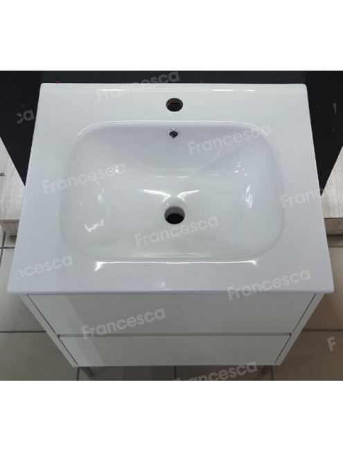 Тумба с раковиной Francesca Avanti Panda 60,DR-04-60, напольная, с подсветкой, бежевая