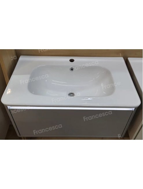 Тумба с раковиной Francesca Avanti Panda 80, DR-01-80, подвесная, с подсветкой, серая