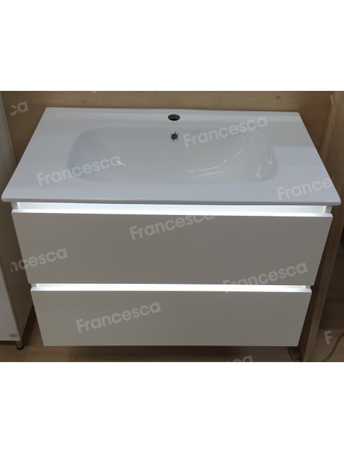 Тумба с раковиной Francesca Avanti Panda 80, DR-03B-80, подвесная, с подсветкой, бежевая