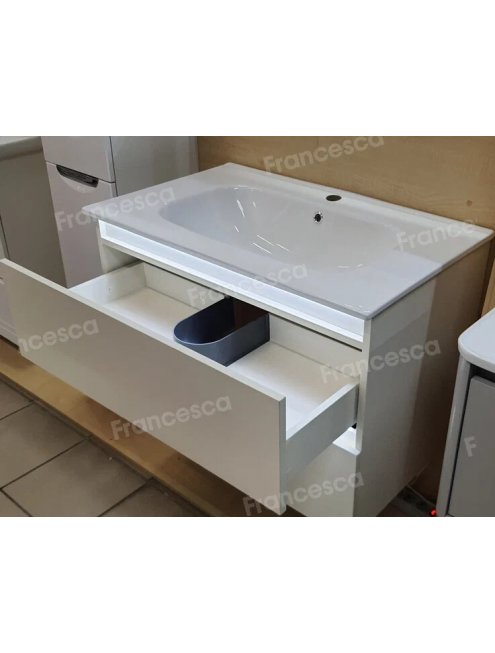 Тумба с раковиной Francesca Avanti Panda 80, DR-03B-80, подвесная, с подсветкой, бежевая