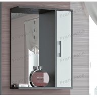 Шкаф-зеркало Francesca Eco 55 белый-венге