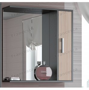 Шкаф-зеркало Francesca Eco 70 дуб-венге