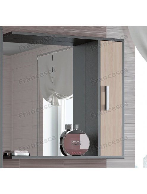 Шкаф-зеркало Francesca Eco 75 дуб-венге