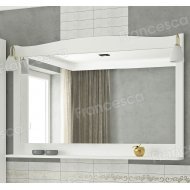 Зеркало Francesca Империя 120 белый полотно (со светильниками)